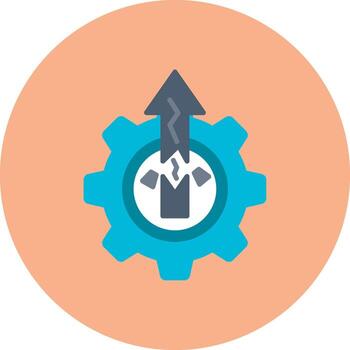 Digital Disruption Dynamic Badge Mark vector