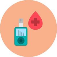 Glucose Meter Intuitive Design Badge vector