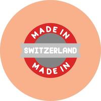 Made In Switzerland Future Icon Badge vector