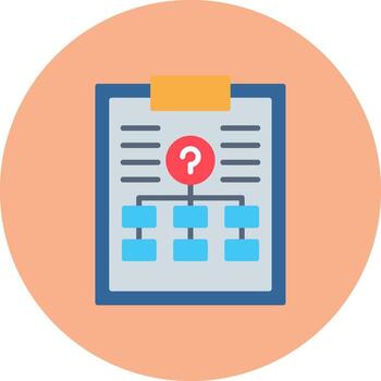 Organization Chart Clean UI Feature vector