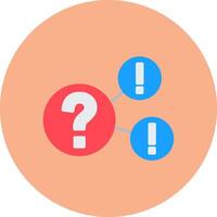 Questions Isometric Icon Unit vector