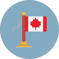 Canada Flag Soft Line Piece vector
