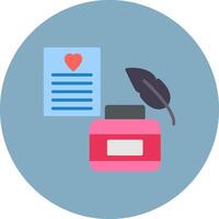 Inkwell Streamlined Icon Symbol vector