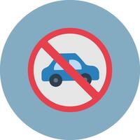 No Parking Intuitive Design Badge vector