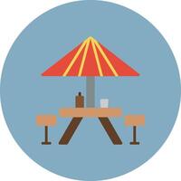 Picnic Table Clean UI Feature vector