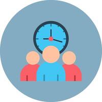 Team Management Iconic Sketch Token vector