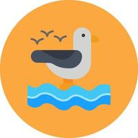 Seagull Modern App Symbol vector