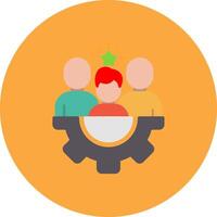 Teamwork Modern Outline Symbol vector