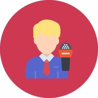 News Anchor Creative UX Module vector