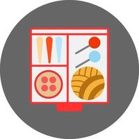 Sewing Kit Light Tone Symbol vector