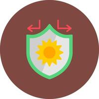 Sun Protection Colorful UI Mark vector