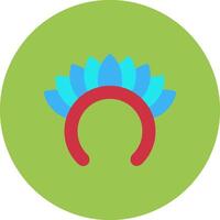 Headdress Vivid Icon Element vector