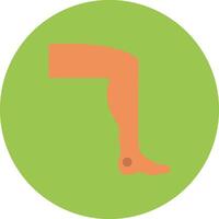 Leg Balanced Icon Badge vector