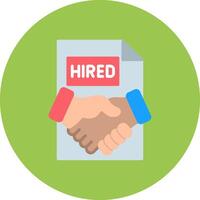 New Hire Detailed Grid Badge vector