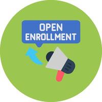 Open Enrollment Intuitive Sketch Piece vector