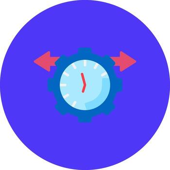 Clock Color Stroke Element vector