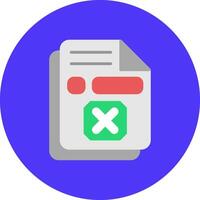 List Flat Shape Mark vector