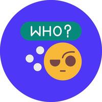 Who Streamlined Icon Symbol vector