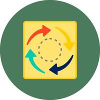 Arrow Graphic Isometric Visual Form vector