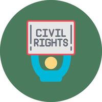 Civil Rights Color Pop Element vector
