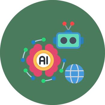 Intelligence Bright Grid Object vector