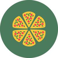 Pizza Balanced Icon Badge vector