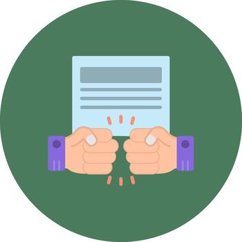 violencia firma ux objeto vector