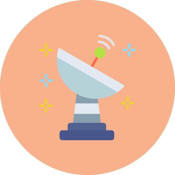 Satellite dish Streamlined UX Object vector
