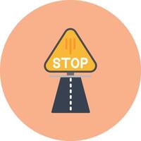 Stop Neon Frame Mark vector