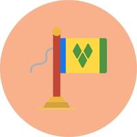 St Vincent Flag Smart Shape Piece vector