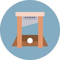 Guillotine Future Icon Badge vector