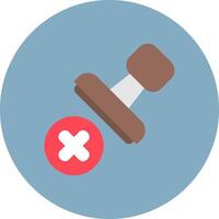 Rejected Smooth Badge vector