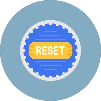 Reset Shadowed UI Pattern vector