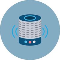 Smart Speaker Vibrant Web Pattern vector