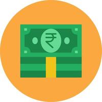 Rupee Streamlined Icon Symbol vector