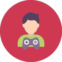 Gamer Detailed Grid Badge vector