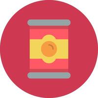 Tinned Food Gradient Grid Emblem vector