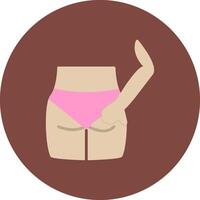 Buttocks Digital UX Symbol vector