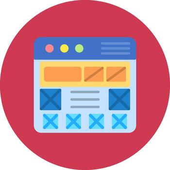 wireframe Minimal System Token vector