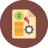 Cost Flat Badge Graphic vector