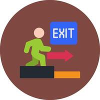 Emergency Exit Isometric Icon Unit vector