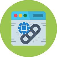 Link Flat Shape Mark vector