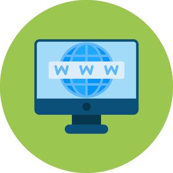 Internet resumen visual simbólico vector