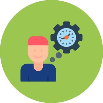 Time Management Minimal App Pattern vector