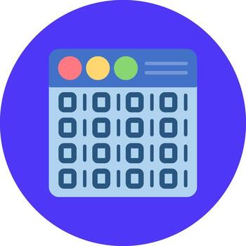 Binary Vibrant Web Pattern vector