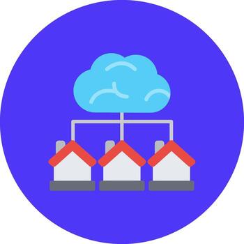 nube servidor pulcro forma unidad vector