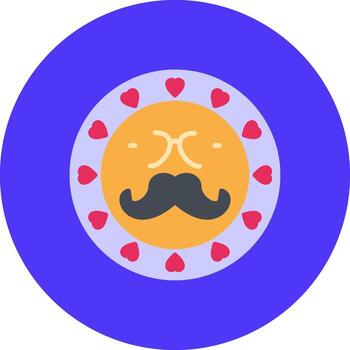 Moustache Shadowed UI Pattern vector