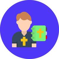 Priest Iconic Visual Mark vector