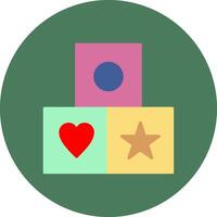Cubes Compact UI Stamp vector