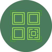 Qr Code Scan Clean UI Feature vector